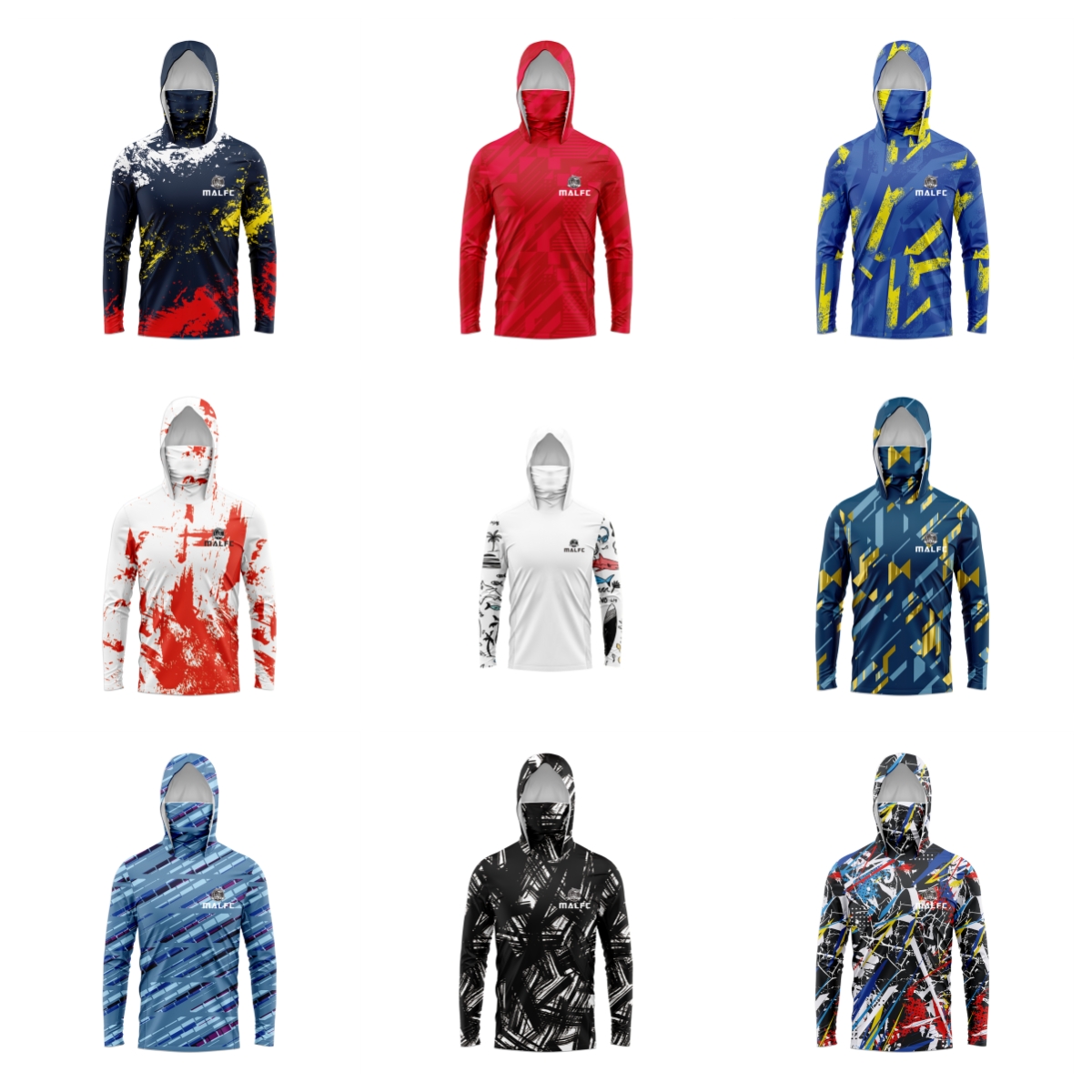 Fishing Rain Suit - Malfc camisa masculina de pesca com