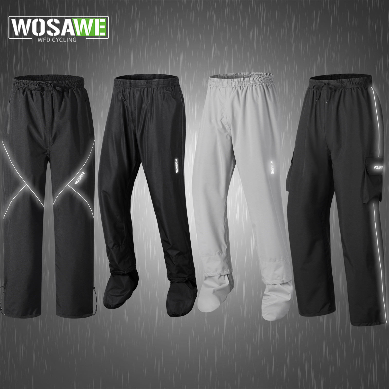 Fishing Pants Waterproof - Wosawe ciclismo calças de chuva à