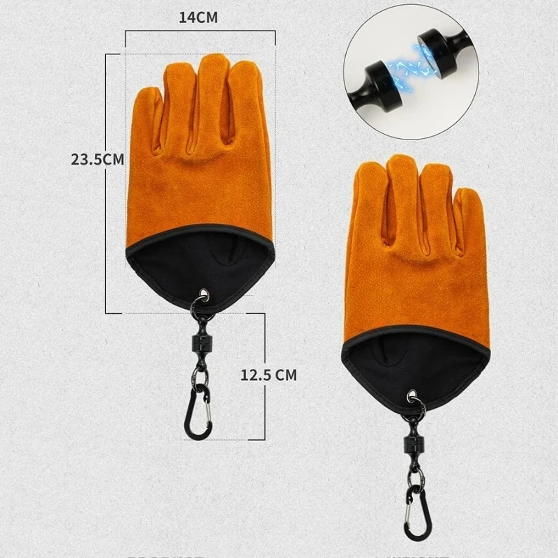 Luvas de Couro de Vaca Resiste - Fishing Gloves avaliação e preço