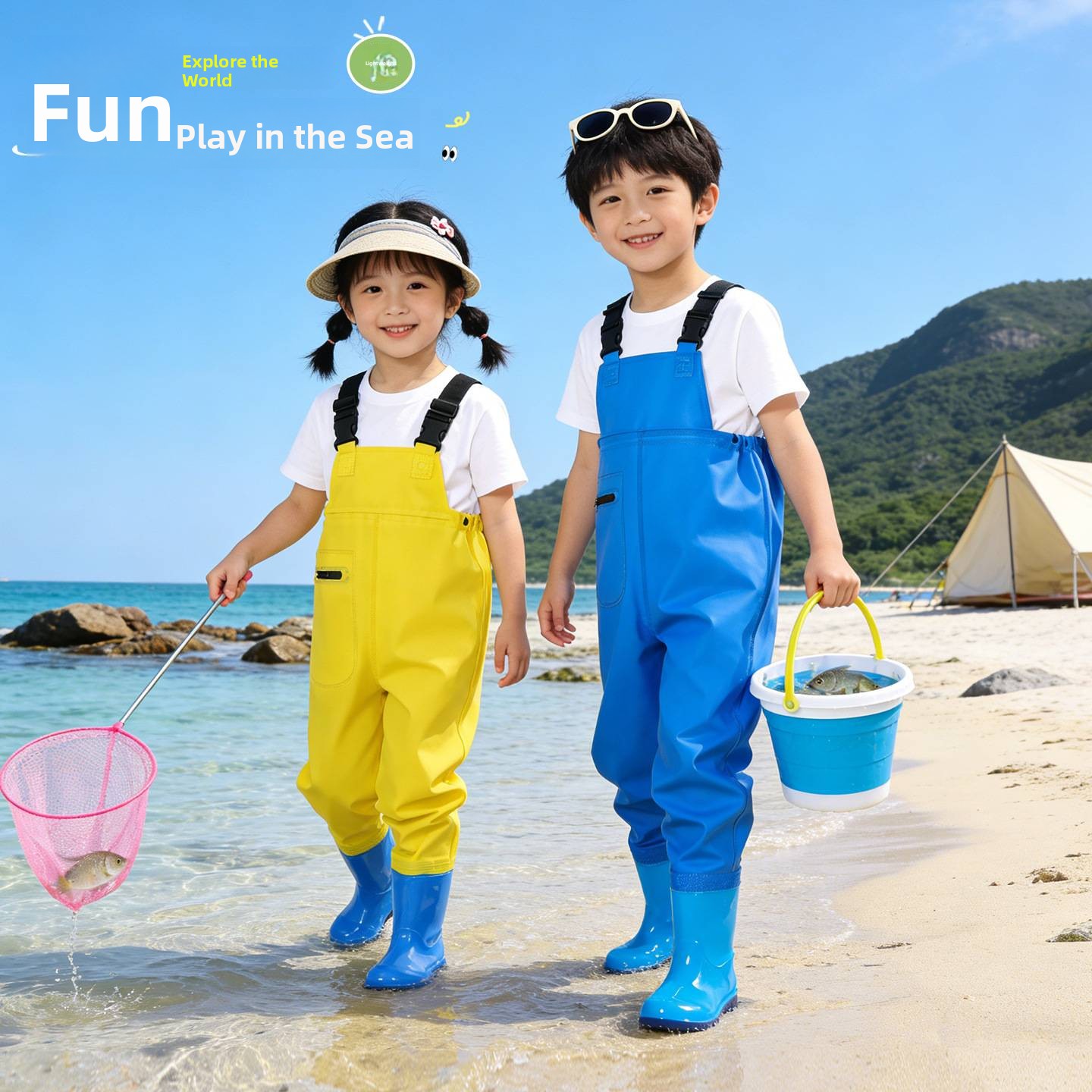 Macacão Infantil Impermeável p - Fishing Pants Waterproof avaliação e preço