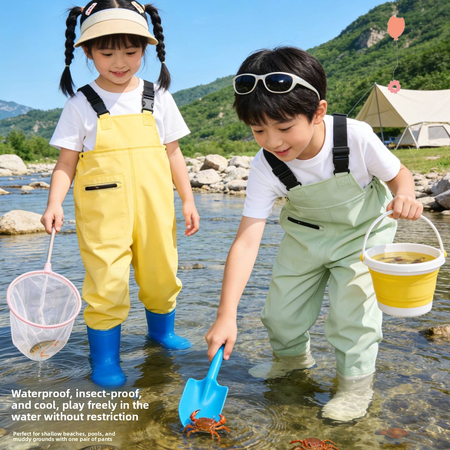 Macacão Infantil Impermeável p - Fishing Pants Waterproof avaliação e preço